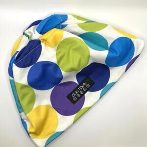 Skida Kids Alpine White Polka Dot Fleece-Lined Beanie Hat Ski Outdoor Play